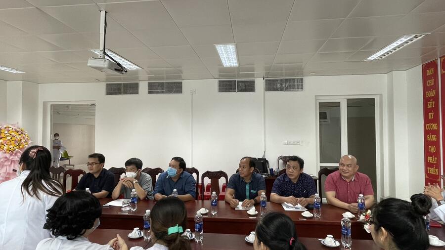 Bệnh viện  Sản – Nhi tỉnh Kiên Giang đón tiếp đoàn chỉ đạo tuyến Bệnh viện Hùng Vương TP. Hồ Chí Minh