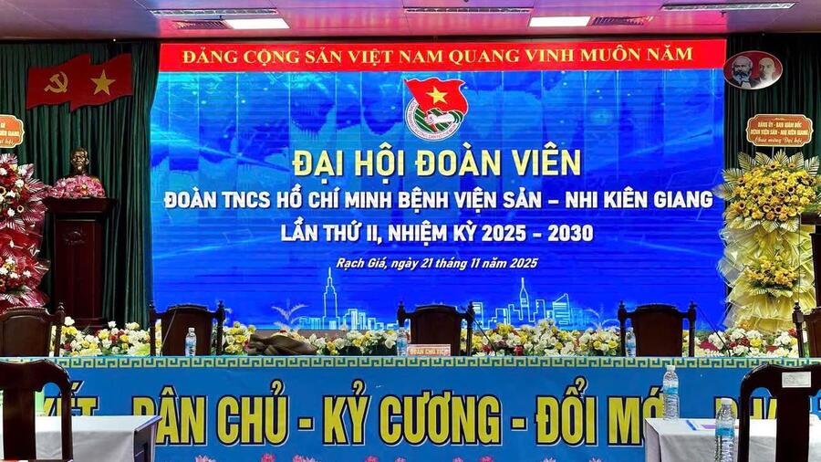 ĐẠI HỘI ĐOÀN VIÊN ĐOÀN TNCS HỒ CHÍ MINH BỆNH VIỆN SẢN - NHI KIÊN GIANG