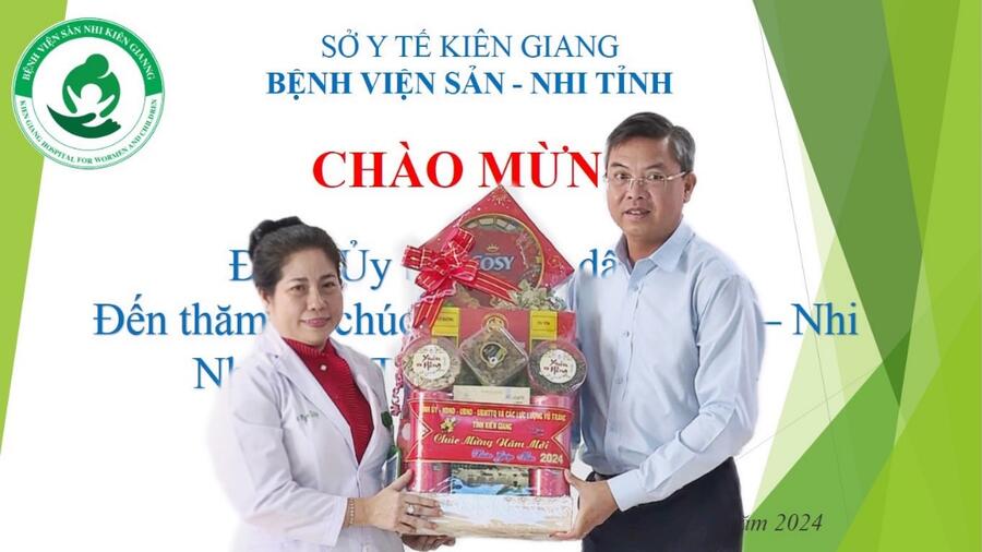 Đoàn Ủy Ban nhân dân tỉnh đến thăm và chúc Tết Bệnh viện Sản-Nhi  nhân dịp Tết Nguyên đán Giáp Thìn năm 2024.