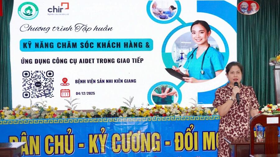 BỆNH VIỆN SẢN – NHI KIÊN GIANG TỔ CHỨC TẬP HUẤN GIAO TIẾP ỨNG XỬ NĂM 2025