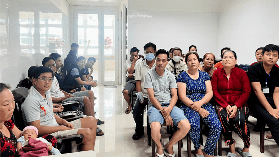 TẬP HUẤN VỆ SINH TAY CHO THÂN NHÂN NUÔI BỆNH TẠI BỆNH VIỆN SẢN – NHI TỈNH KIÊN GIANG