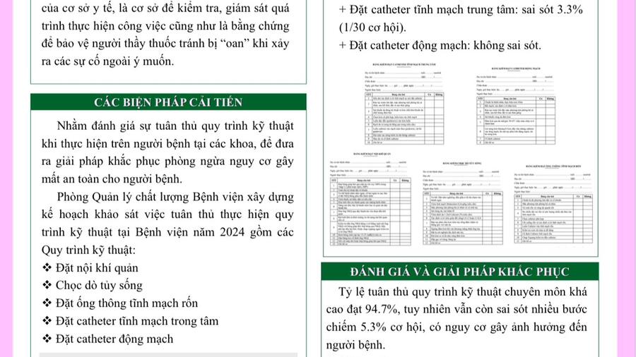 Bảng tin an toàn người bệnh