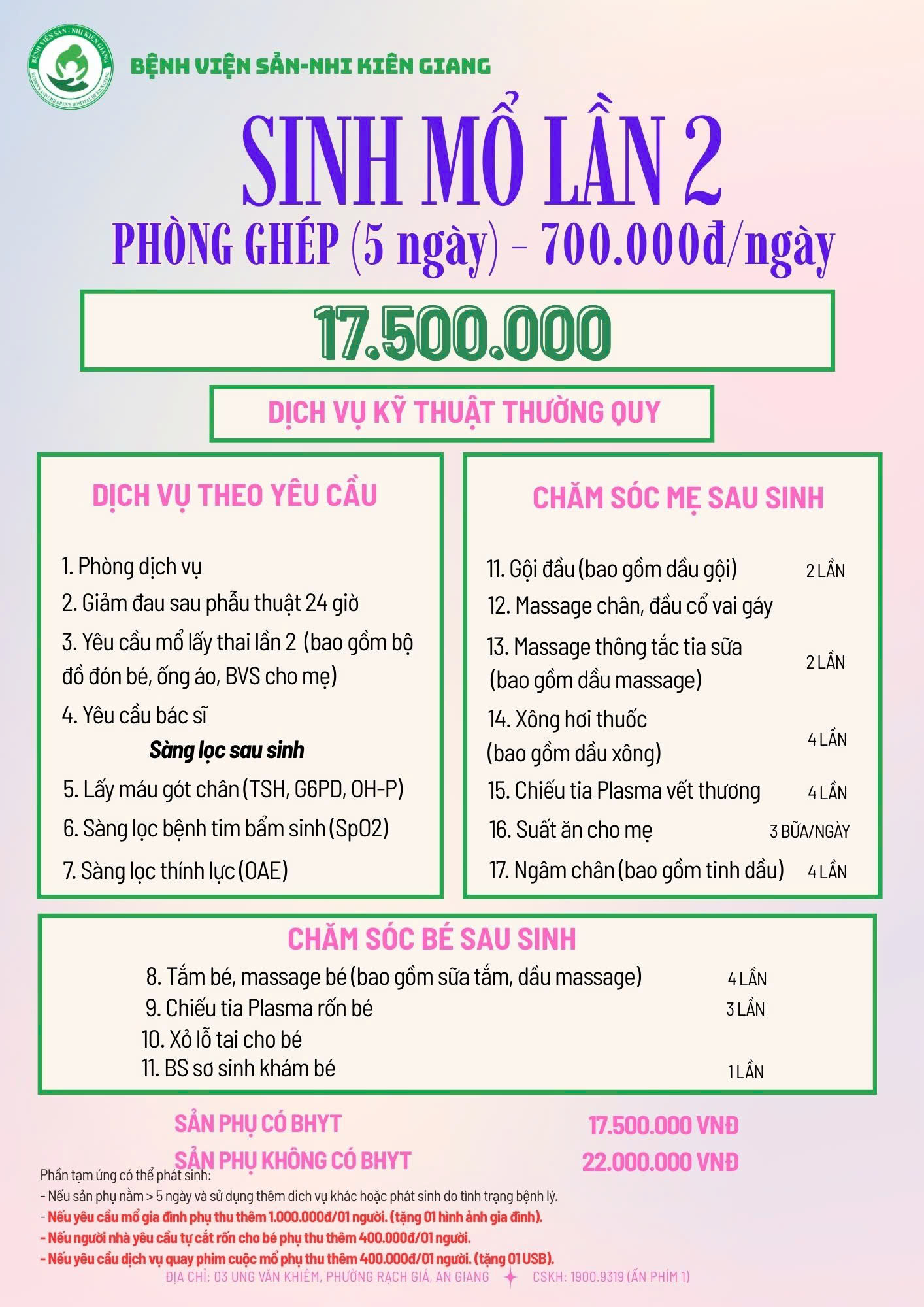 SINH MỔ LẦN 2 PHÒNG GHÉP