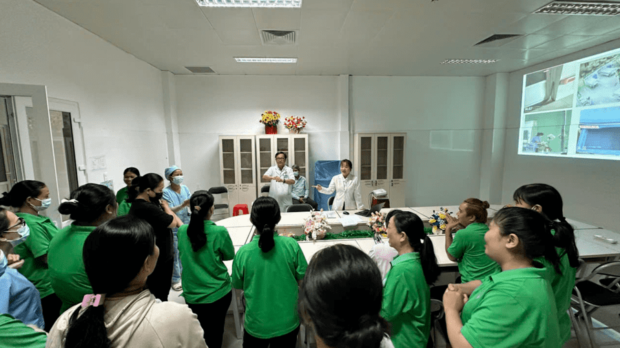 TẬP HUẤN VỆ SINH MÔI TRƯỜNG BỀ MẶT BỆNH VIỆN  CHO NHÂN VIÊN VỆ SINH NĂM 2026