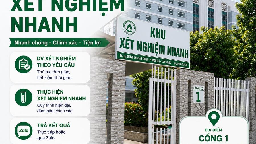 PHÒNG XÉT NGHIỆM NHANH CHÍNH THỨC HOẠT ĐỘNG