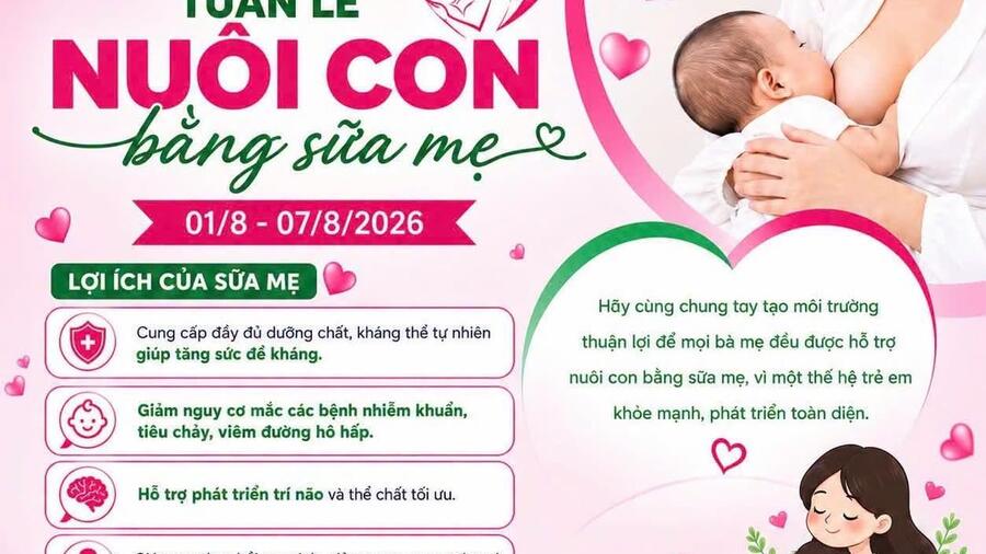 Hưởng ứng tuần lễ nuôi con bằng sữa mẹ