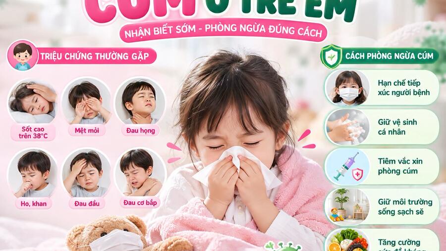 Cúm mùa - đừng chủ quan với các triệu chứng thường gặp .